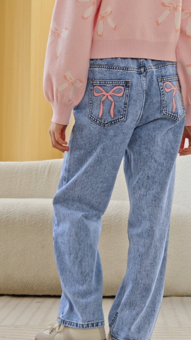 dress barn embroidered jeans English Factory main image 0