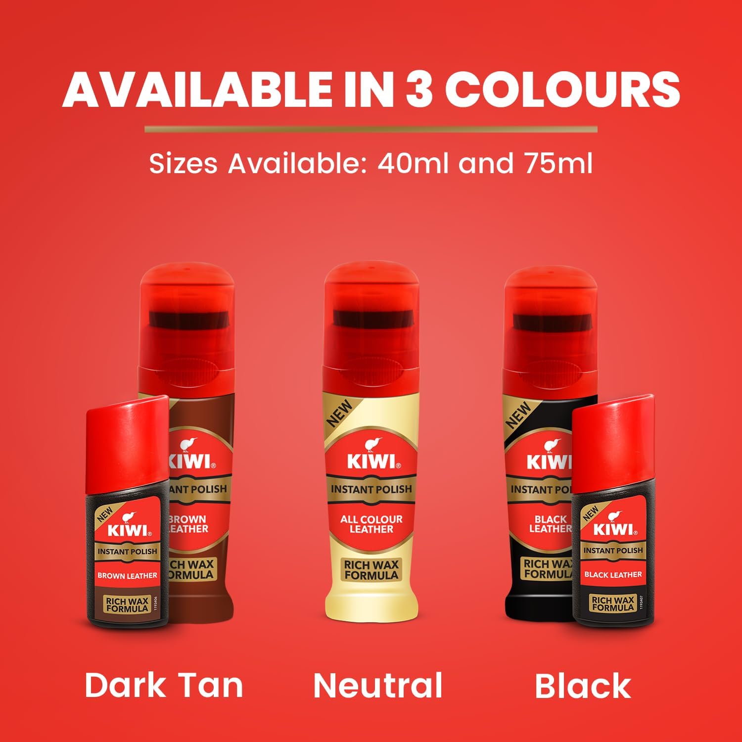 Kiwi Liquid Shoe Polish - 75 ml (Neutral) - India