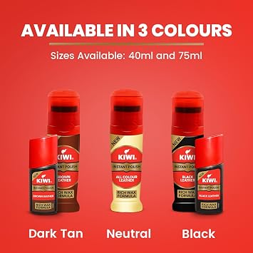 Kiwi Liquid Shoe Polish - 75 ml (Neutral) - India