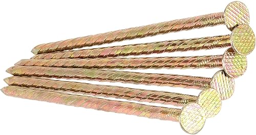 Miniatura 7 de 80 púas espirales galvanizadas de metal de 6 pulgadas, espiga de jardín en espiral de metal, picos en espiral de zincificación para bordes de