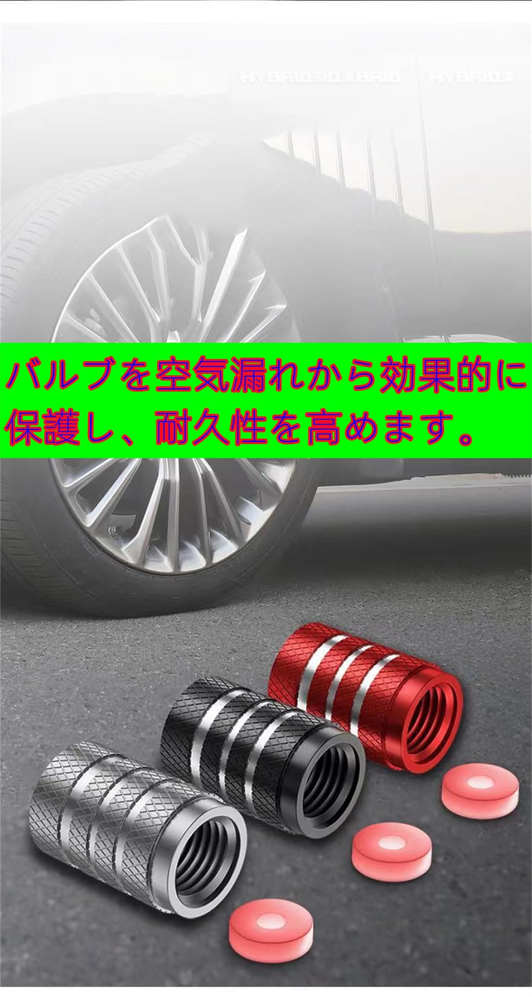 Amazon | 5PCSグレーRoBeKaUバルブキャップエクストレイル/GT-R/NV200
