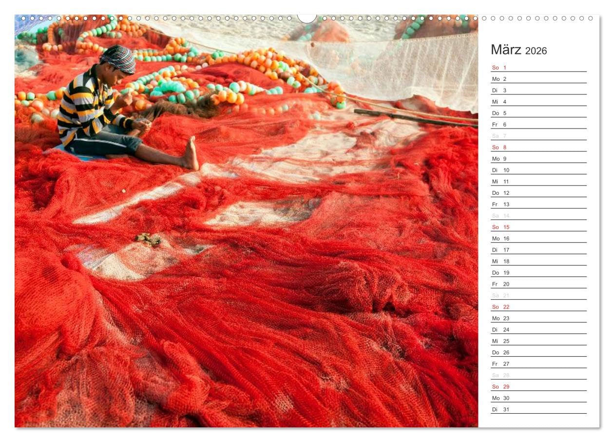 Farbenfrohes aus Indien (Wandkalender 2026 DIN A2 quer), CALVENDO Monatskalender: Das unglaubliche Indien in seiner ganzen bunten Farbenpracht. (CALVENDO Orte)