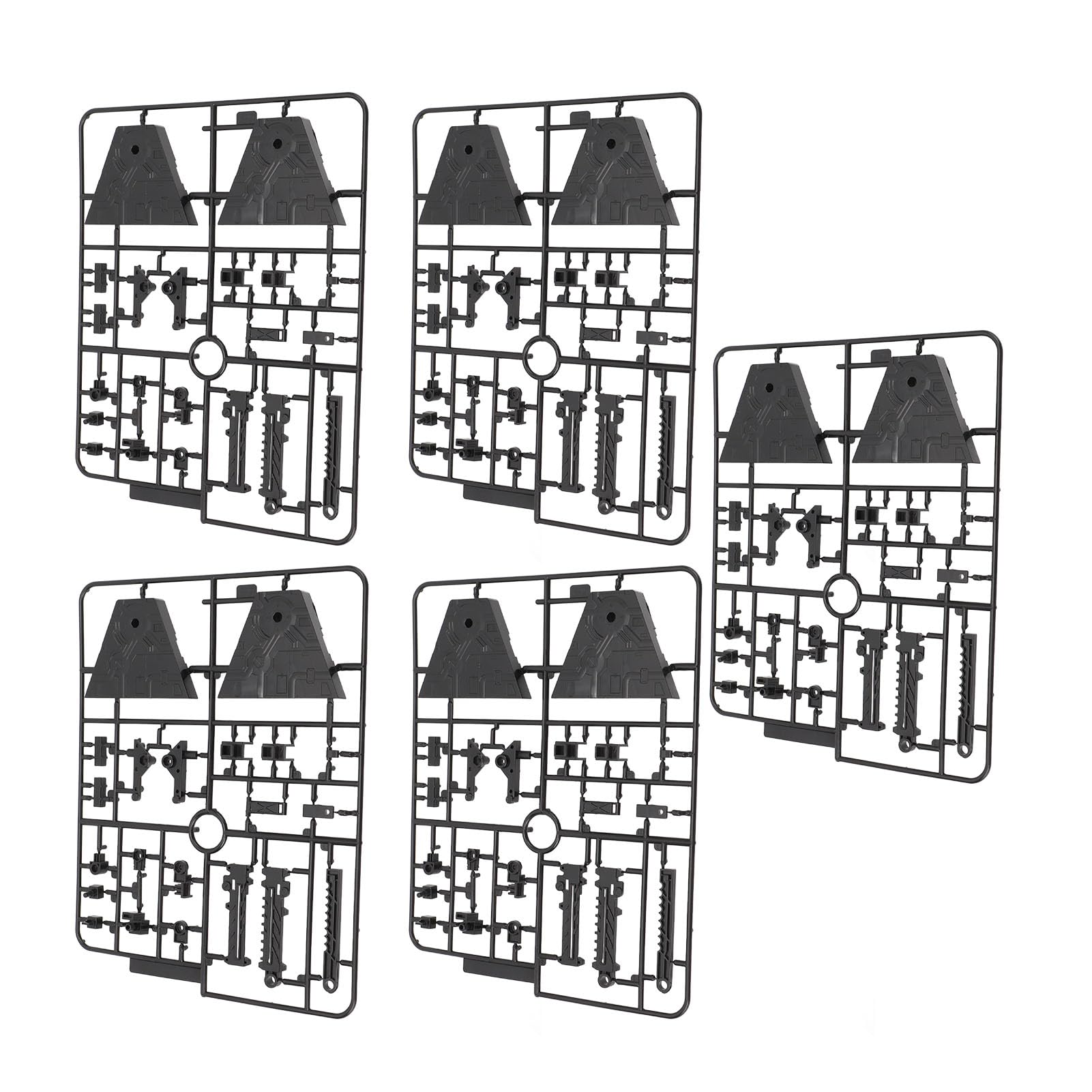 5 Pack Action Figura Juego de accesorios Base de acción de hobby para SD BB RG HG 1/144 Modelo de juguete Modelo de pantalla Soporte de muñecas de plástico (negro)