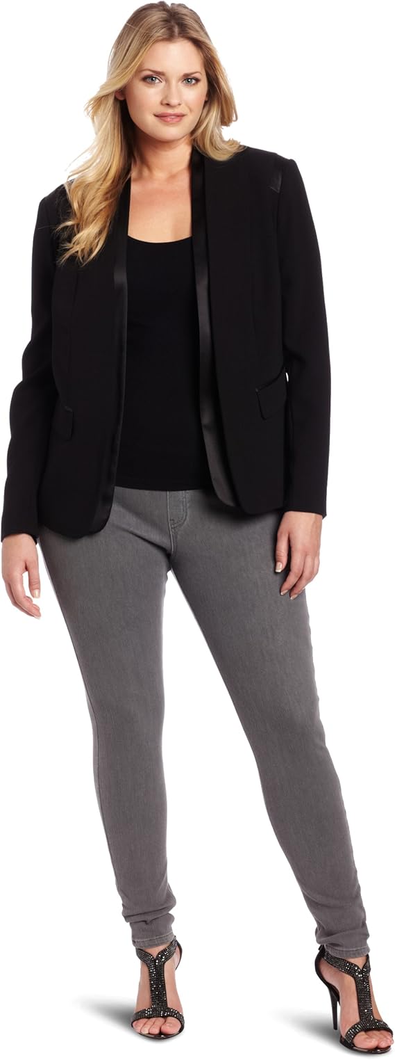plus size tuxedo blazer