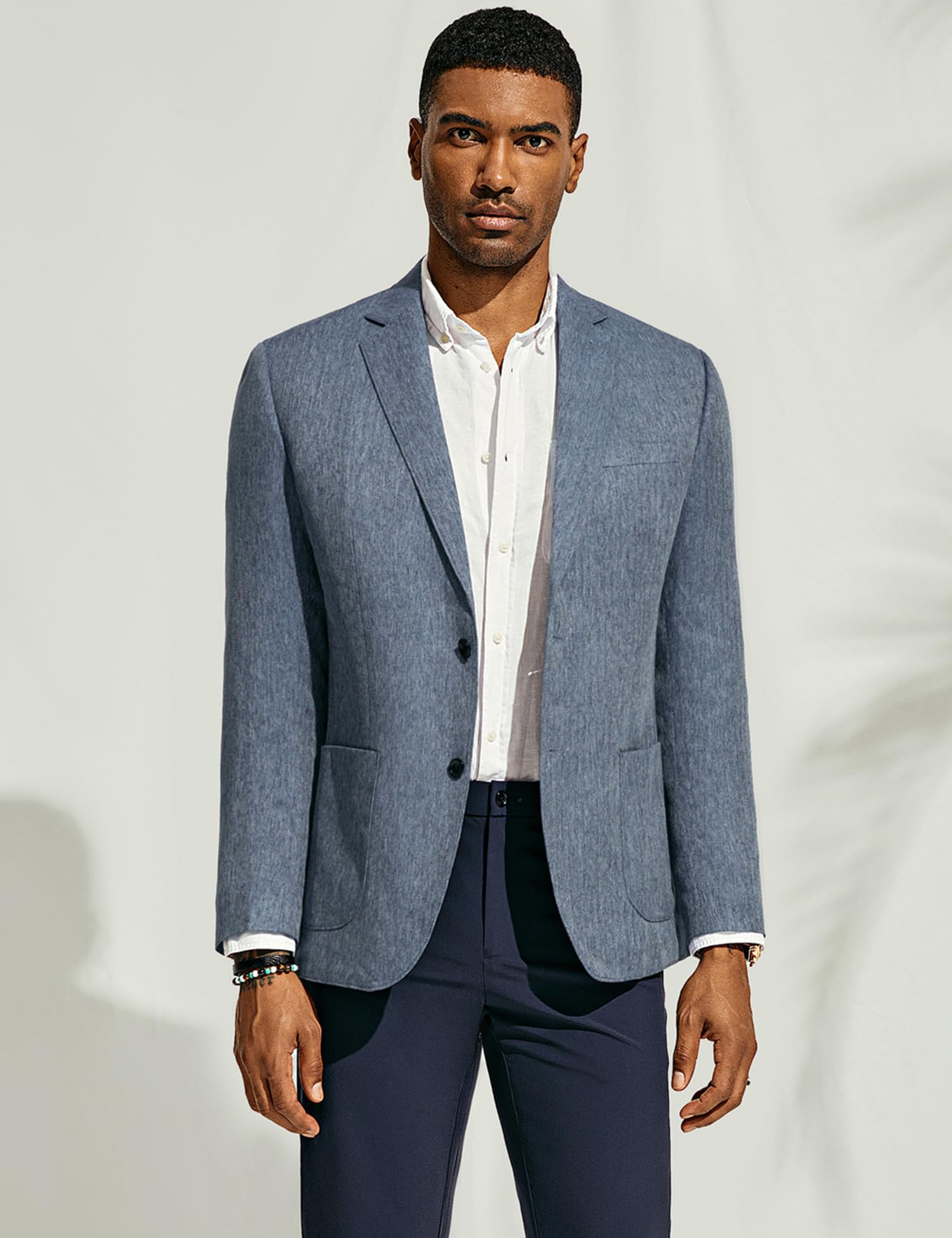 PJ PAUL JONES Giacca sportiva da uomo, casual, vestibilità regolare, con due bottoni, giacca sportiva leggera