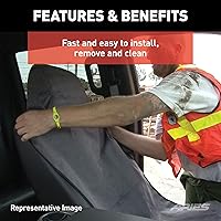 Vista 5 de ARIES 3146-18 Seat Defender 58 pulgadas x 55 pulgadas, protector universal impermeable marrón para asiento de coche