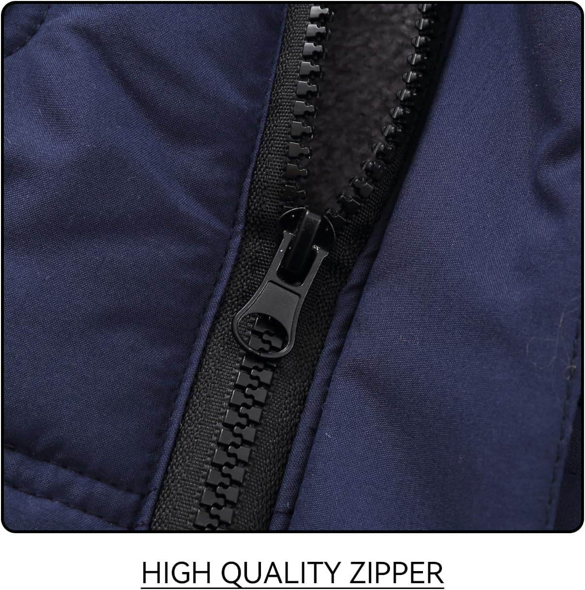 Boy Winter Fleece Coat Puffer Jacket with Faux Fur Hood Long Outwear Kid Clothes - Image 4