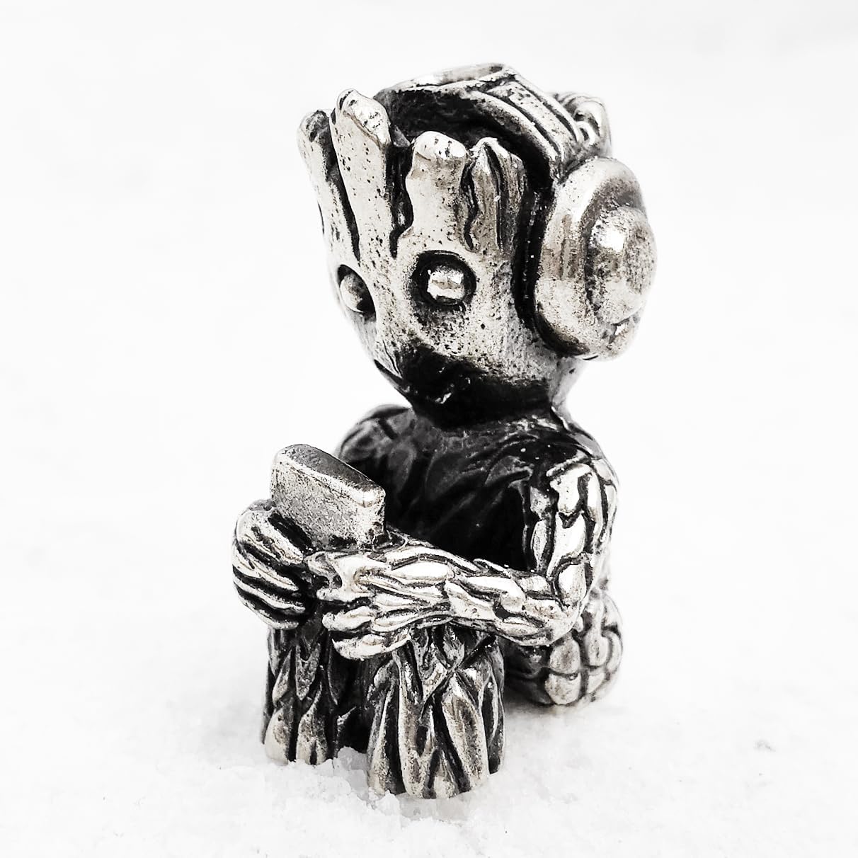 СooB EDC Paracord Bead, Knife Lanyard Bead, Pendant Groot. Metal Hand-Casted Paracord Beads Pendants for Paracord Knives Lanyards 1Pcs/Lot