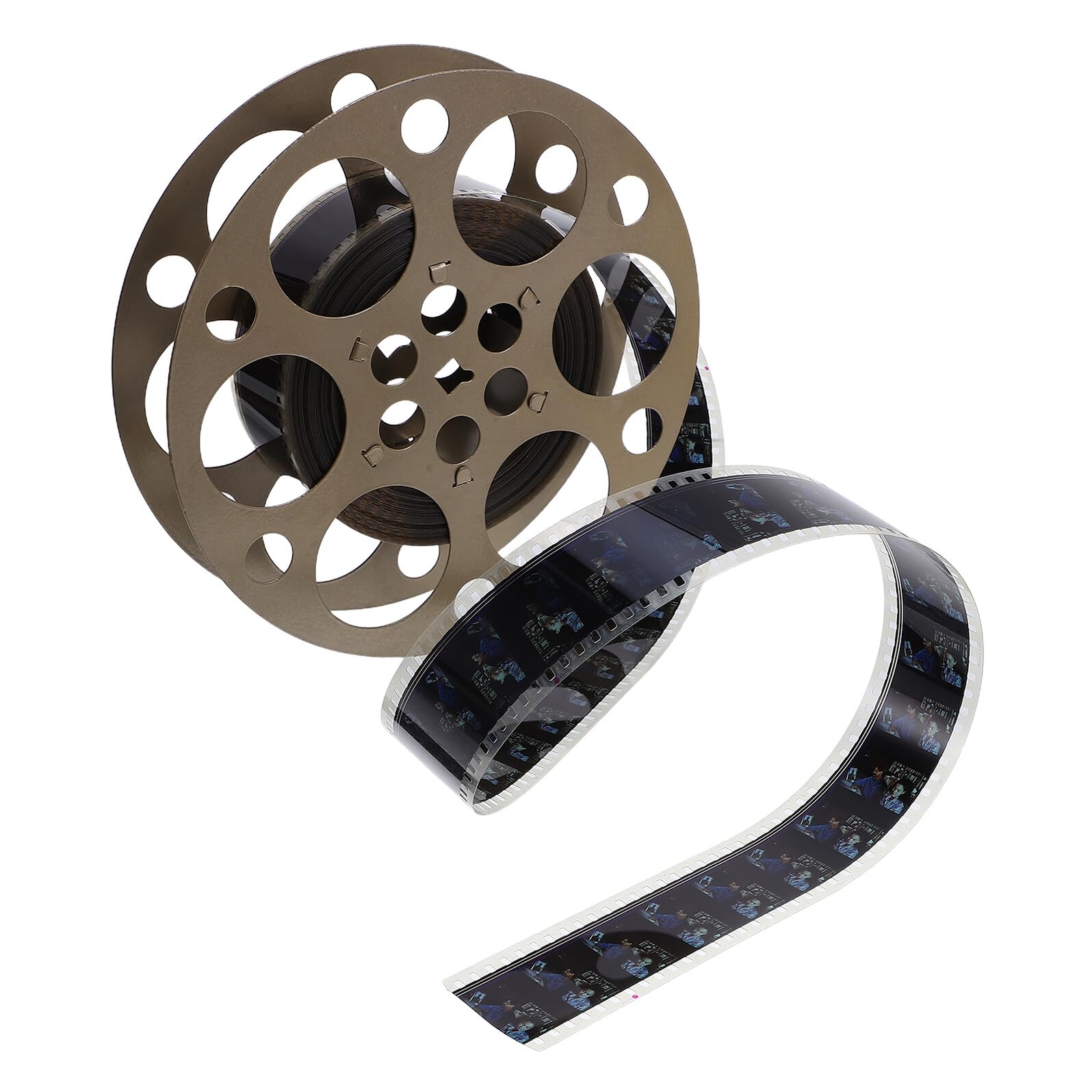 Decorazione da Tavolo Vintage in Ferro a Forma di Bobina Cinematografica Oro, Leggera e Flessibile, per Ristoranti a Tema Teatro e Soggiorni Nostalgici