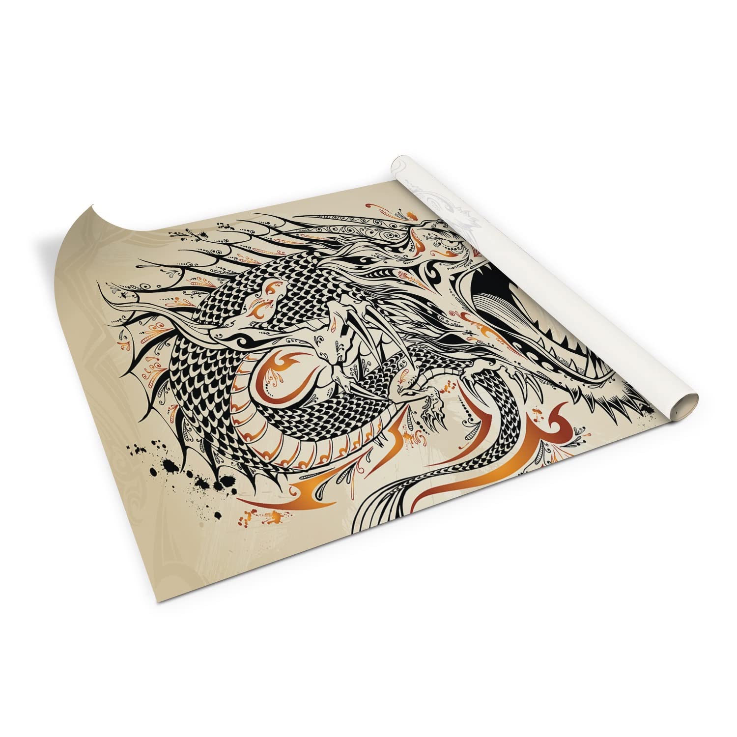 Pegatinas para muebles de 100x50cm con diseño de dragon chino para renovar tu comoda y estante