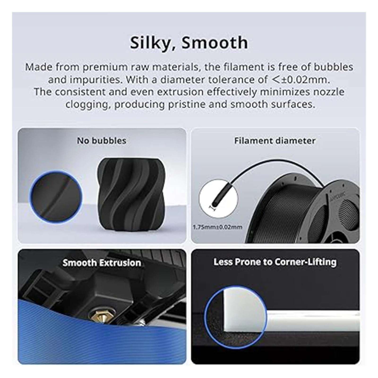 3d Drucker Filament Schwarzes flexibles Filament