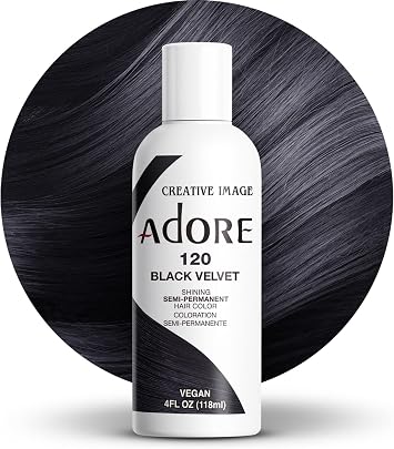 Adore Permanent Hair Color #118ml 4oz 120 Black Velvet