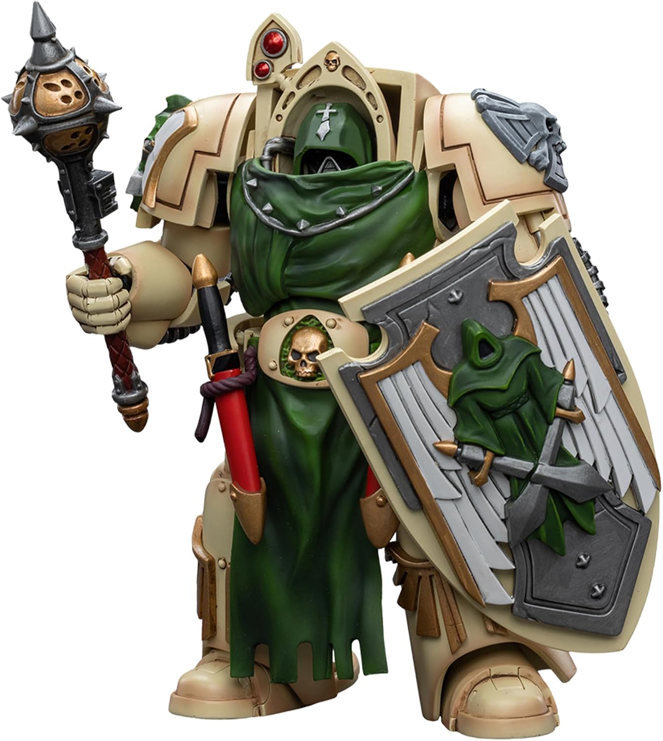JOYTOY 1/18 Action Figures - Warhammer 40,000 Dark Angels Deathwing Knight with Mace of Absolution 2-5‘’,Classic Character,Collectible,Age 15 and Above