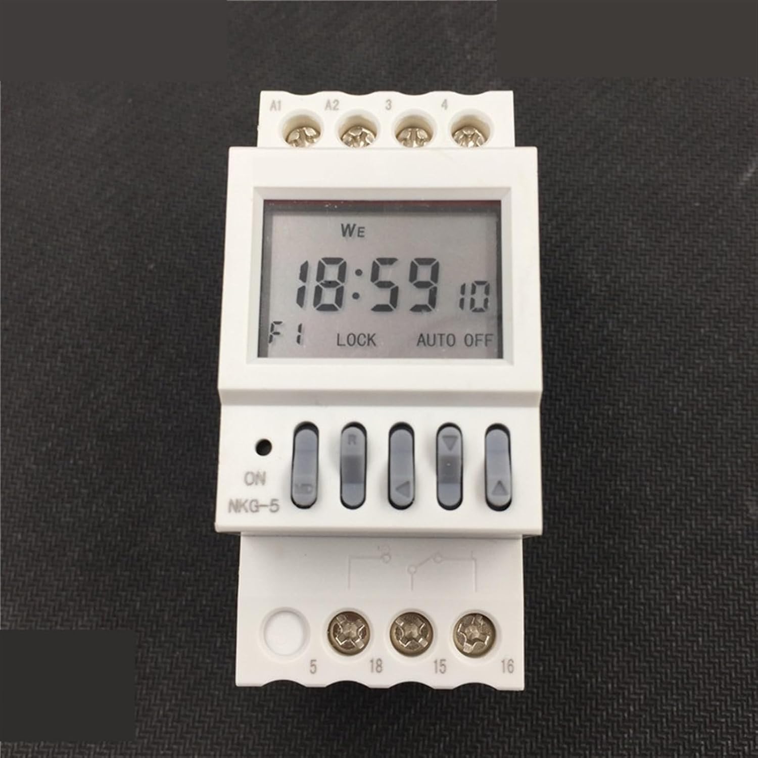 NKG-5 NKG5 Dual Channels Output Digital Microcomputer Time Switch Relay Timer Street Lamp Controller Month Year Cycle Delay 1Pcs (Size : Month Cycle 220V)