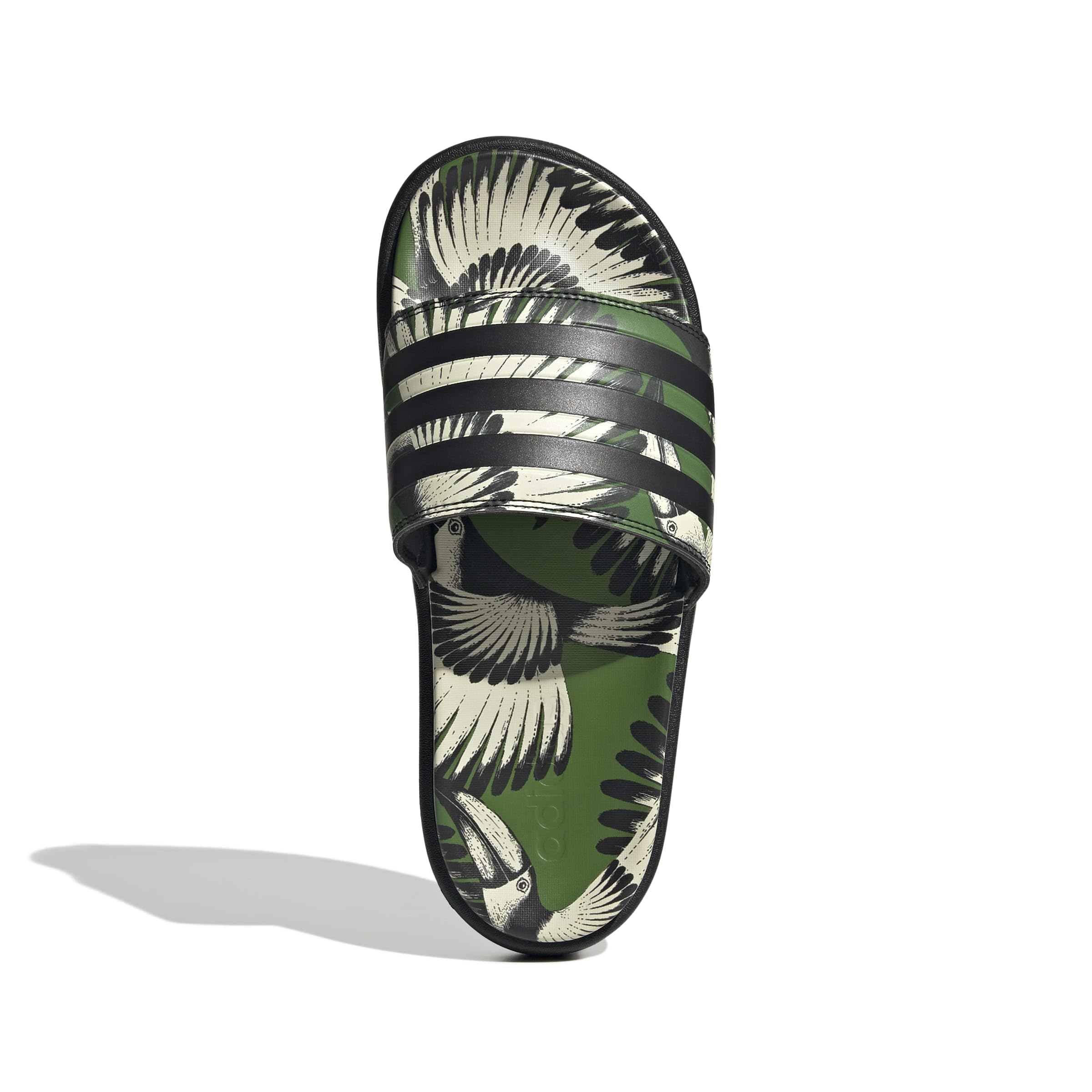 adidas Performance Adilette Platform schwarz/grün Damen - 1 Paar Badeschuh – Bild 3