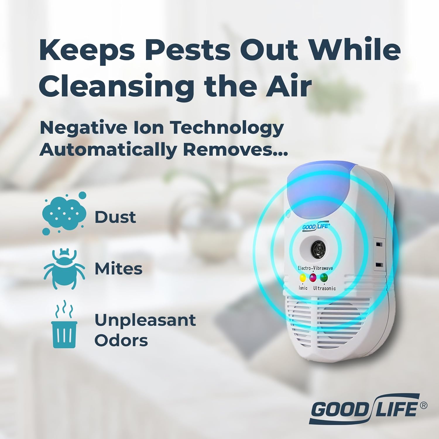 Air cleansing by negative ion technology