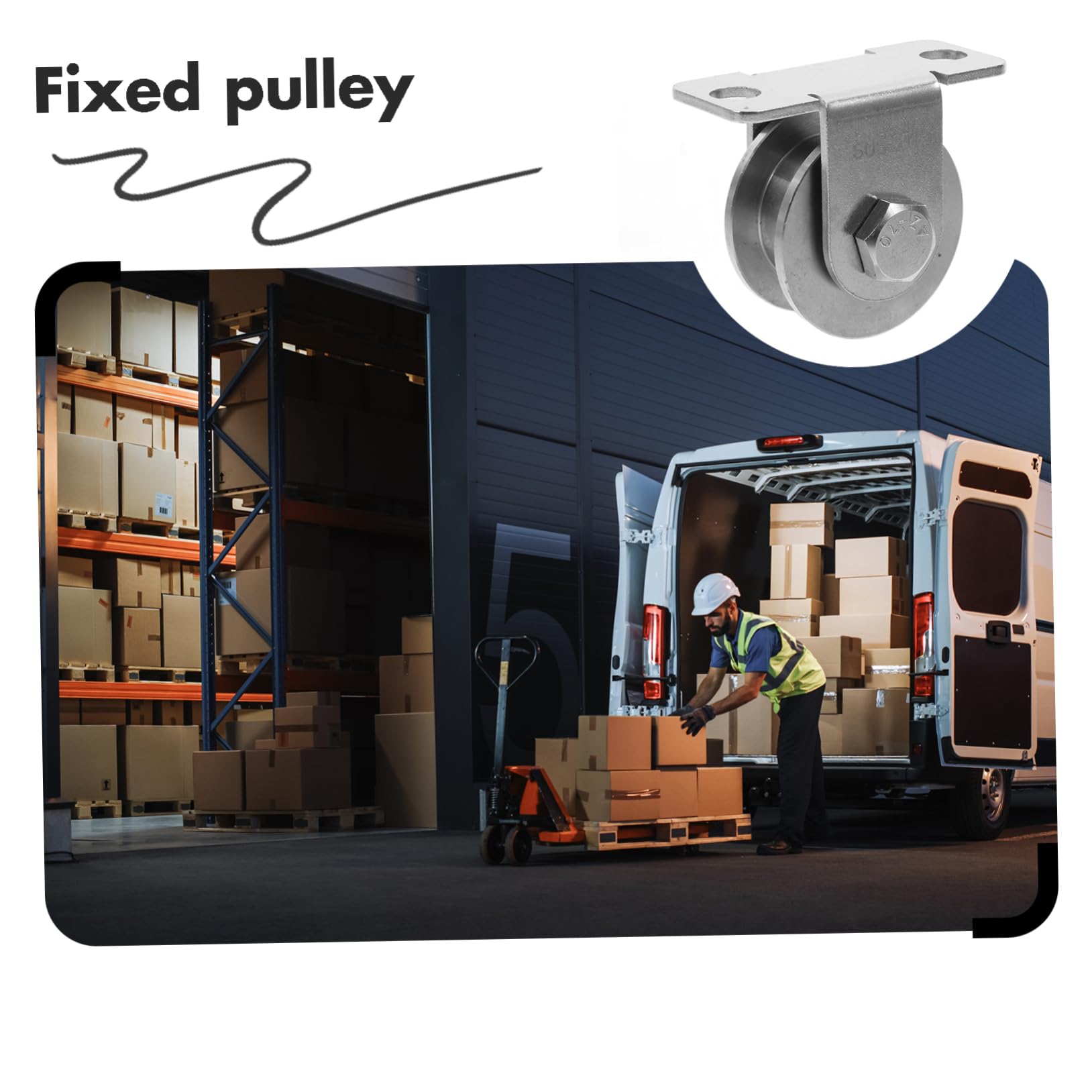2pezzi Puleggia Muro Heavy-duty in Inossidabile Con Cuscinetti Per Sollevamento e Porte Scorrevoli Pulegge Per Uso Versatile