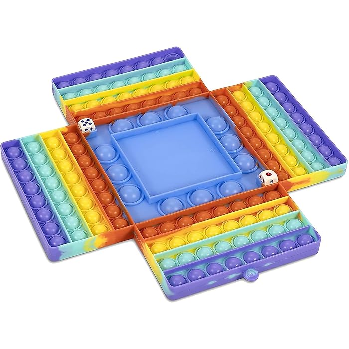 Buy G. A. D. pop it Game Board (with 2 dice) for Two Players, pop Game