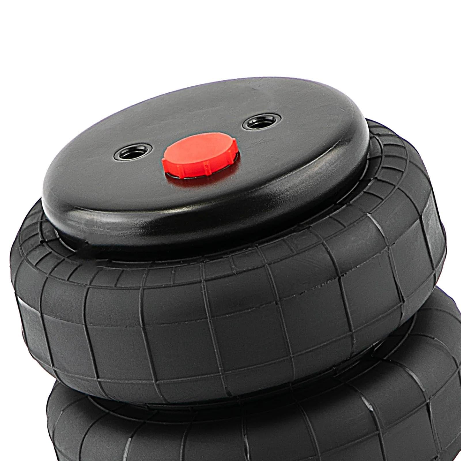 Lot 2 Ressorts Pneumatiques Pour Suspension Pneumatique Capacité De 2 500 Lb, Avec 1/2 Po NPT Pour Chevrolet Pour Silverado