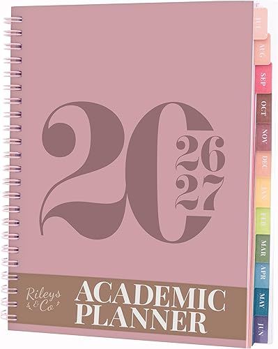 Rileys Agenda Escolar 2026–2027, Agenda Anillas 2026 con Planificador Diario Aca