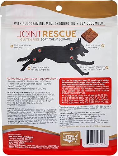 Miniatura 2 de ARK NATURALS Sea Mobility - Golosinas para perros de rescate de articulaciones con glucosamina y condroitina, 9 onzas (paquete de 2)