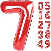 Vista 353 de Globos con números con estampado de vaca, globos de 40 pulgadas del número 0-9 (cero-nueve), globo de vaca para suministros de fiesta de cumpleaños