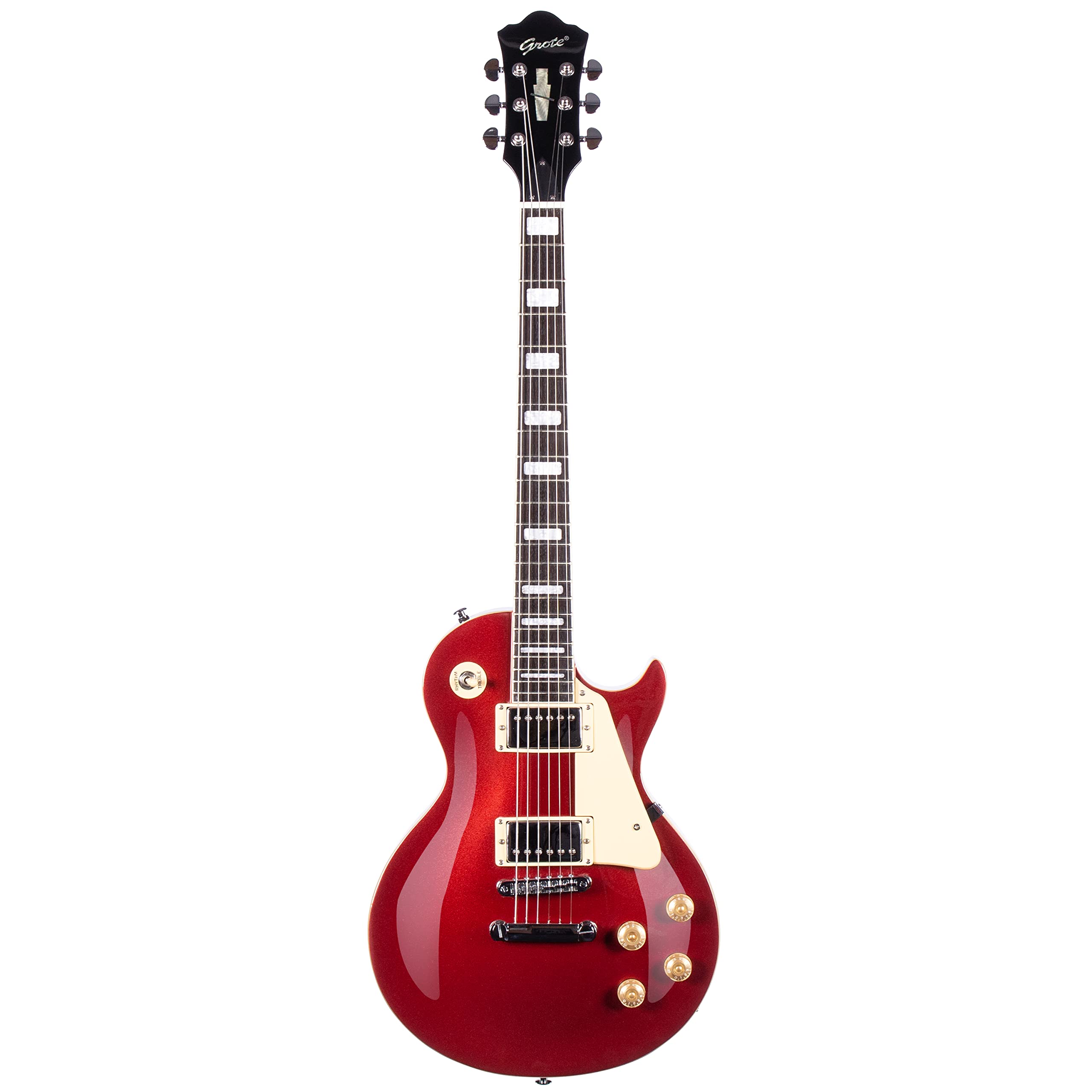 ギター GROTE Red LP Style Guitar Amazon.com: GROTE Guitar Solid Body Electric Guitar with