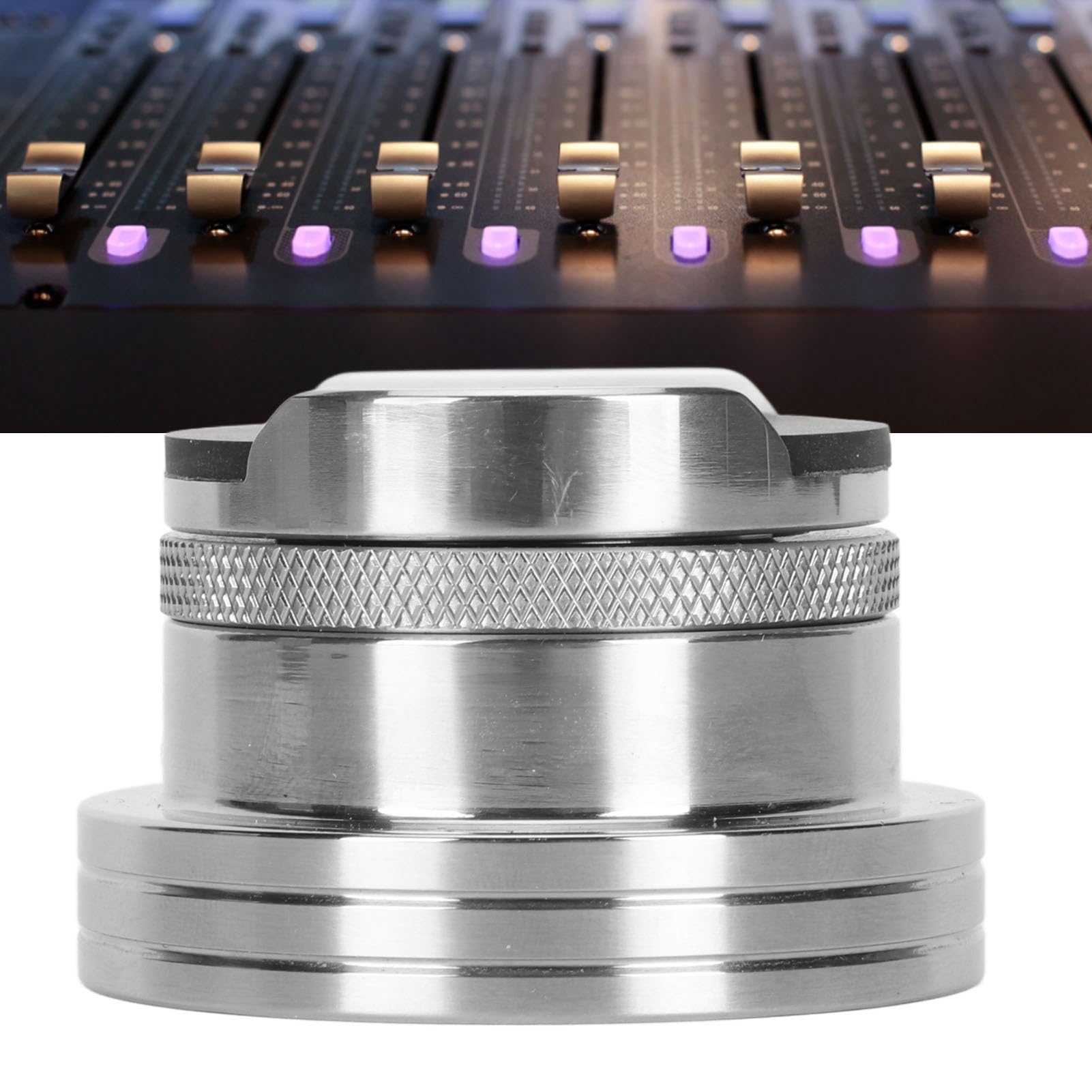 Almohadilla de Pie Amortiguadora para Altavoz HiFi, Estabilizador de Ajustable Plateado 30-42mm para Cables Cine en Casa