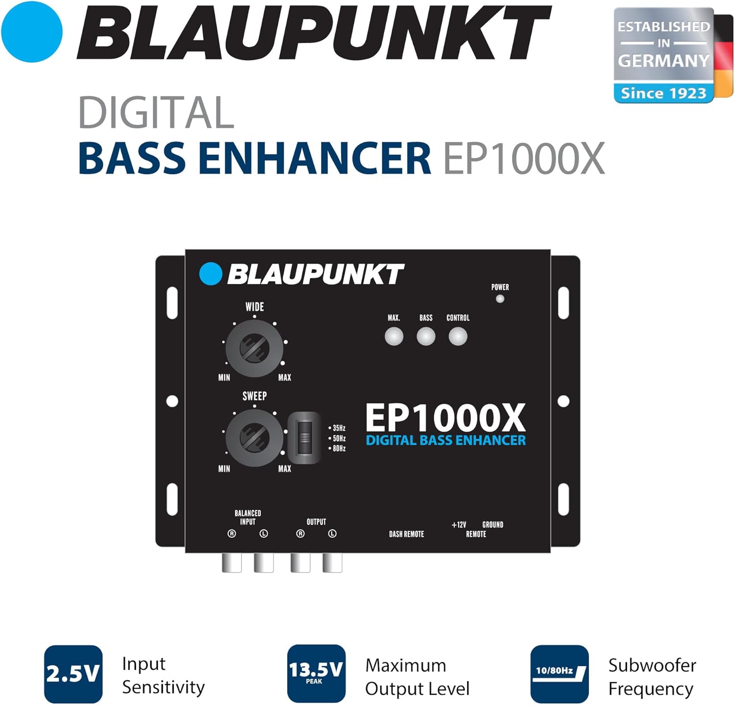Blaupunkt EP1000X Front Panel Controls and Connections