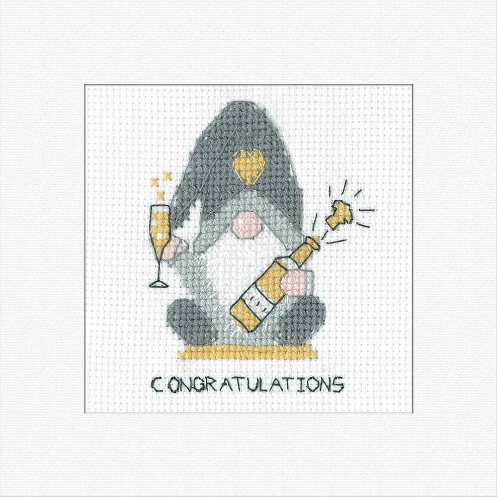 Heritage Crafts N/A Gok - Cogratulatios Cross Stitch Greetig Card