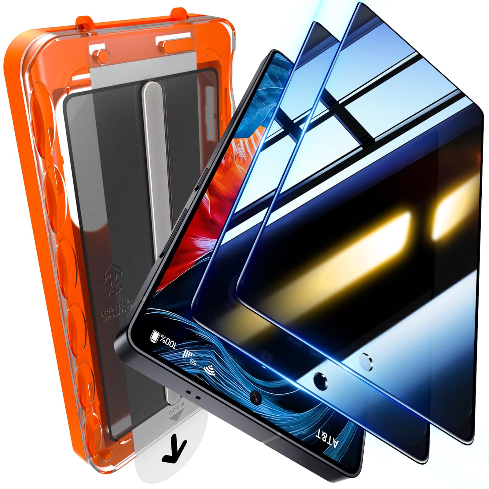 Photo 1 of UniqueMe 2-Pack S25 Ultra Privacy Screen Protector