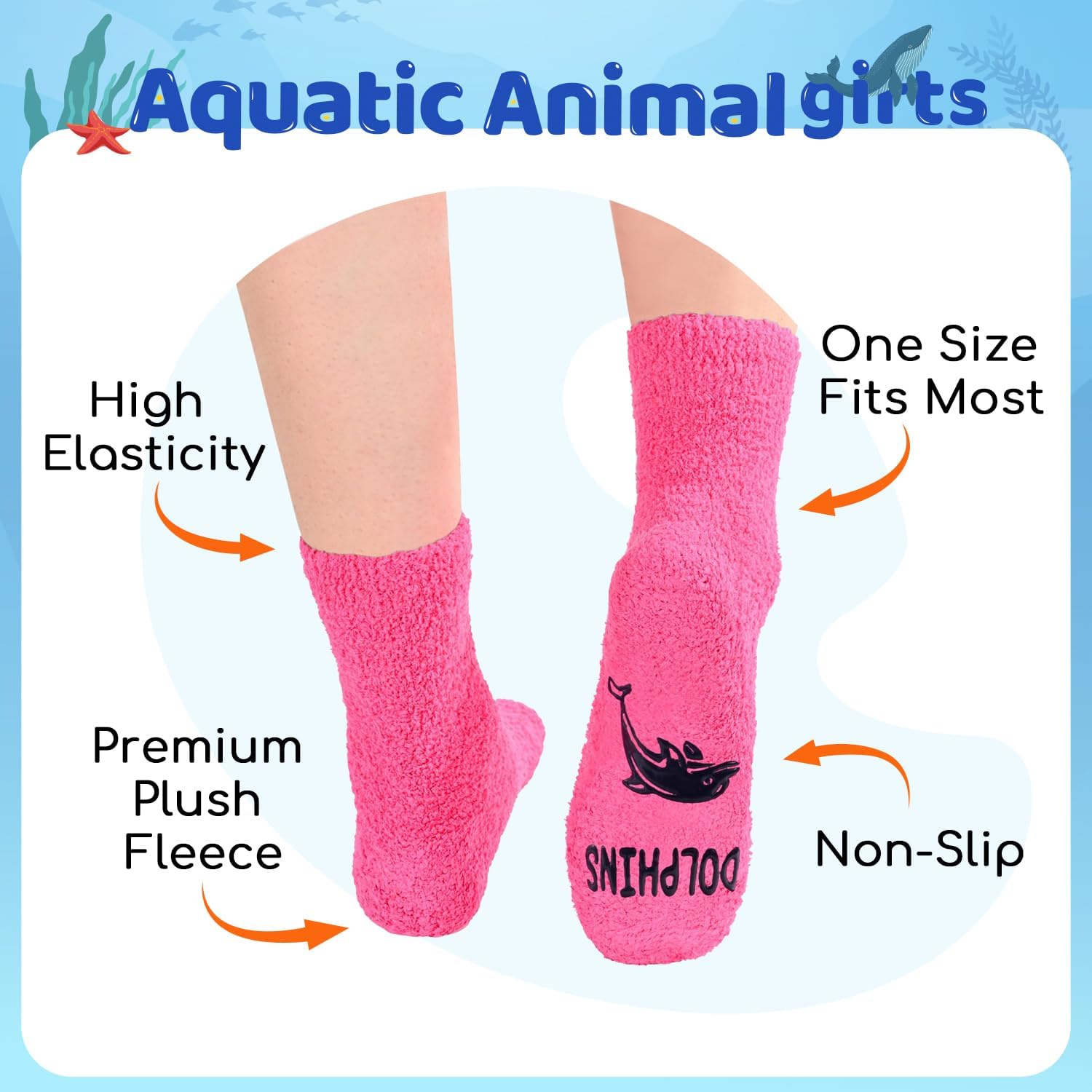 Animal Gifts for Women - Sea Turtle Frog Gifts Dolphin Socks - view 2