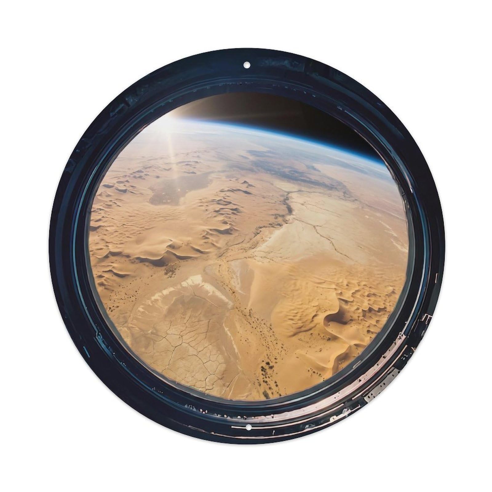 Earth Desert Region View Metal Tin Sign