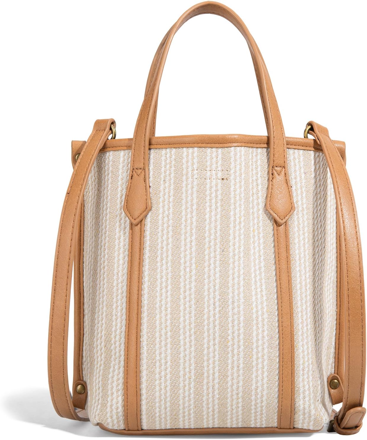 Montana West x Lee Small Tote Bag for Women Work, Stripe Crossbody Bag Top-handle Handbags