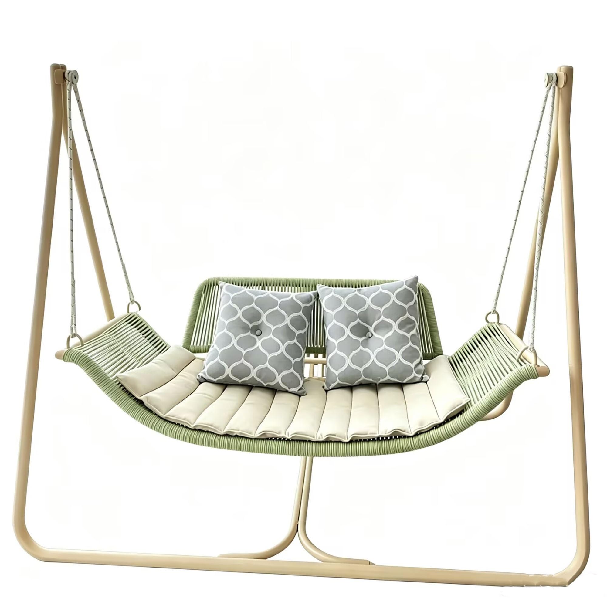 Swing Chairs, Double Swings, Indoor Terrace Hammocks, Outdoor Rocking(Fruit green)