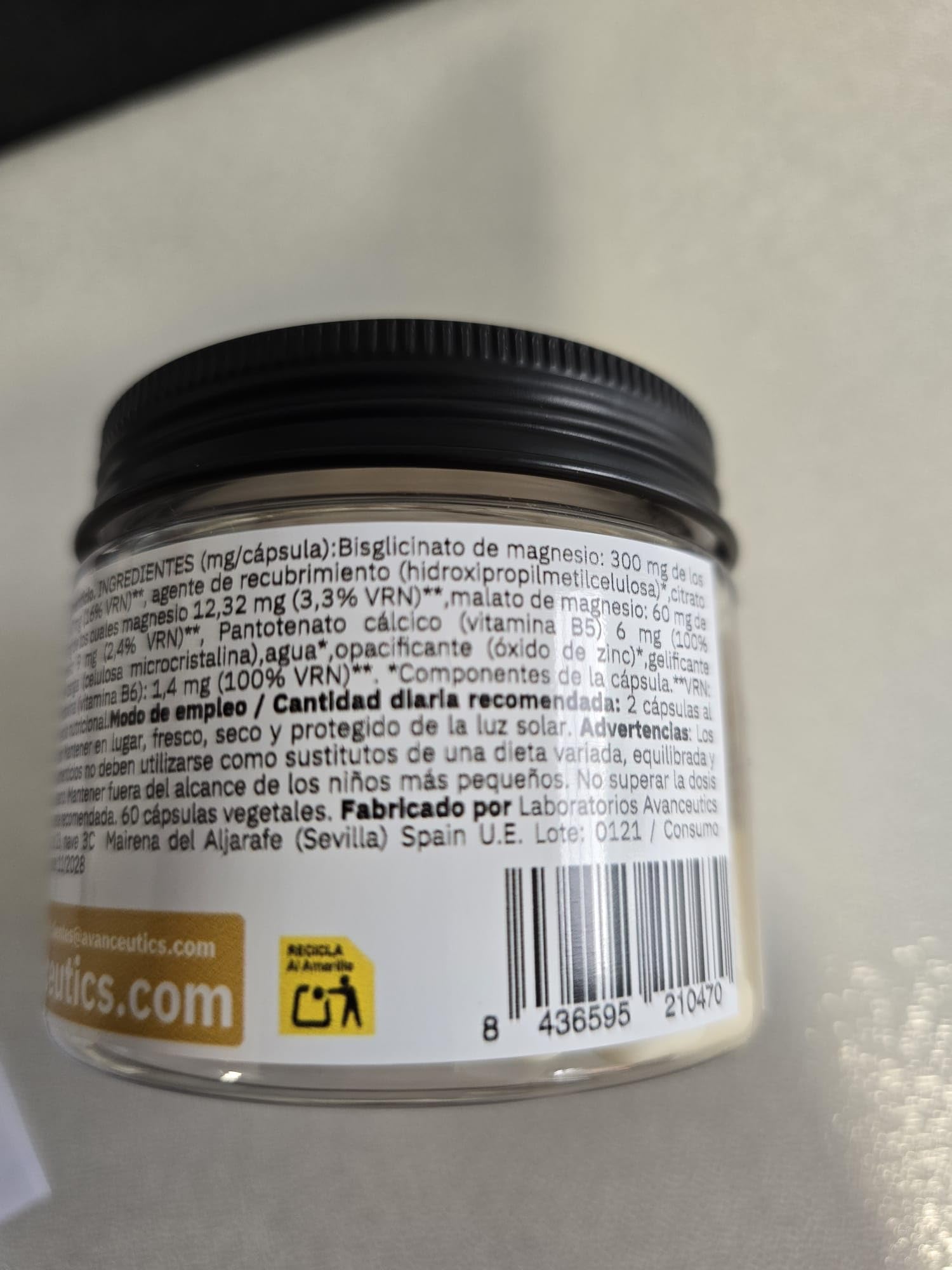 Triple Magnesio con Bisglicinato, Citrato y Malato de Alta Biodisponibilidad | 120 Cápsulas Fáciles de Tragar | Mejora Descanso, Sueño y Concentración – MagnesioForte Avanceutics Pack 2 Meses