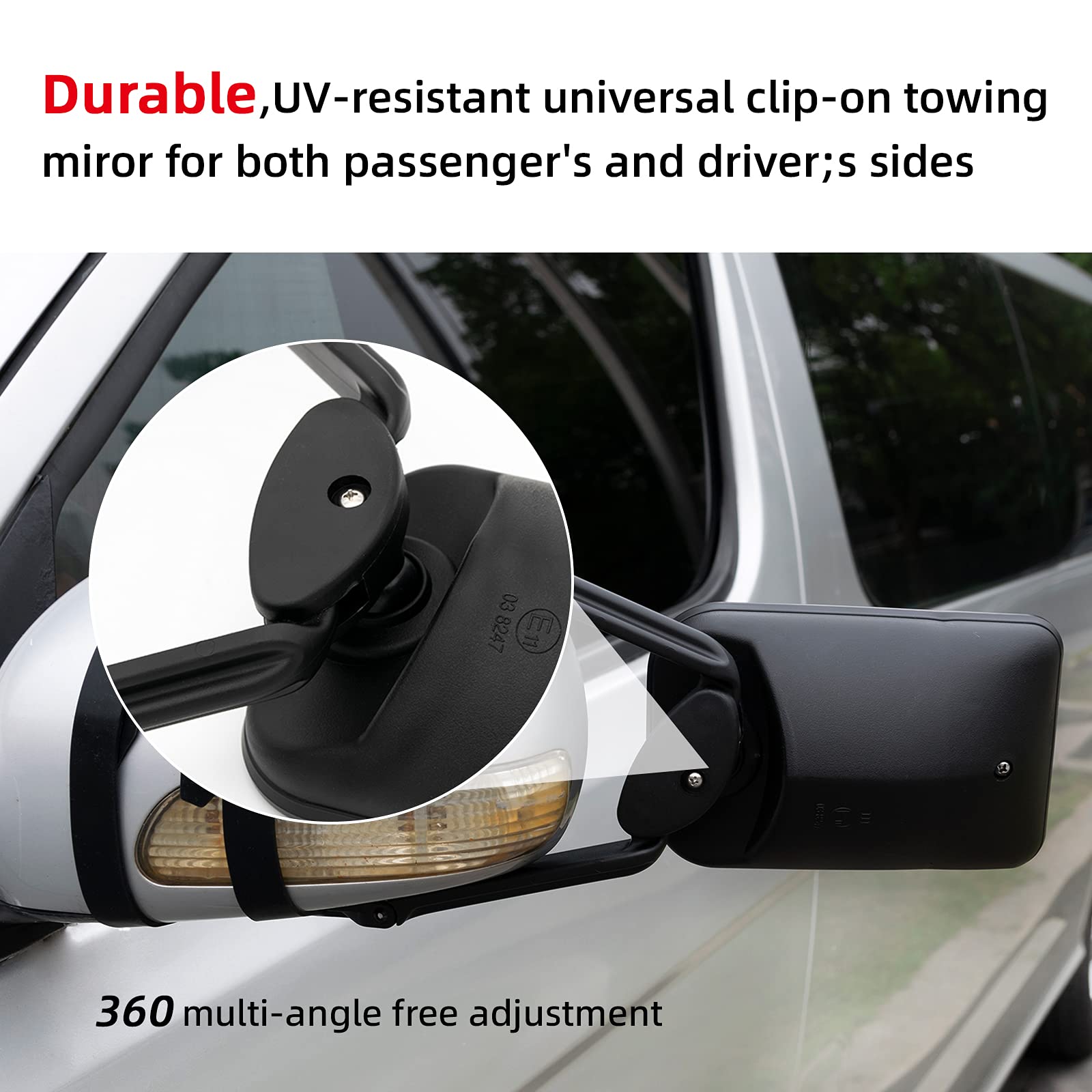 Amazon | XUKEY キャンピングカー延長補助ミラー 牽引車補助ミラー 
