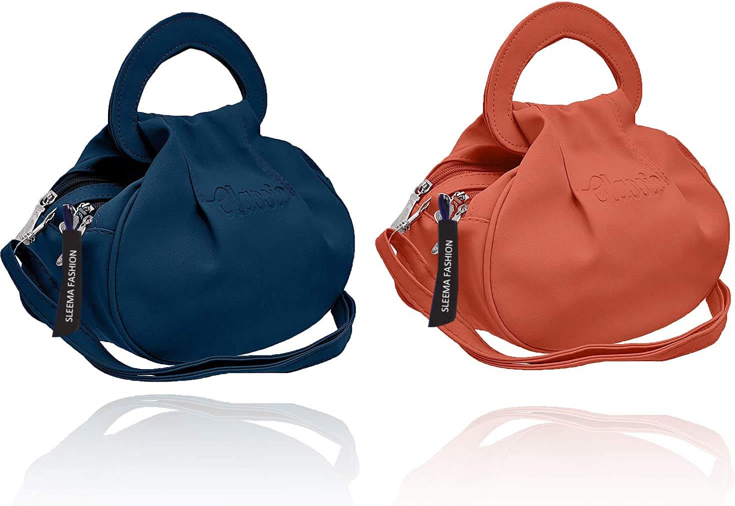 Sleema Fashion Women's Shoulder Bag (Set of 2) (Sleema Fashion AKB10_Peach)