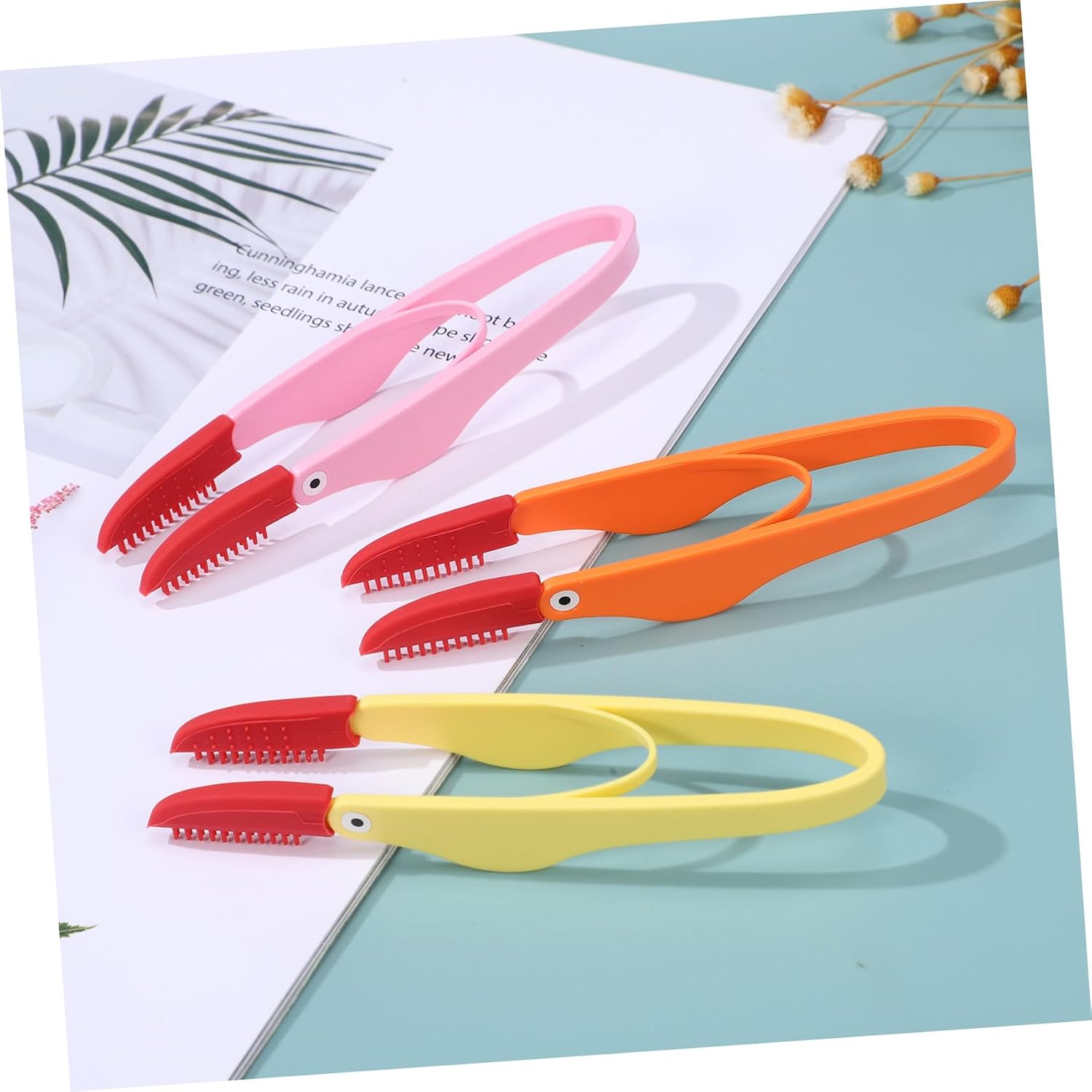 Kisangel 3pcs Dog Eye Comb Tear Mark for Cats Pets Material Convenient Storage Box for Travel Grooming Tool for Tear Cleaning