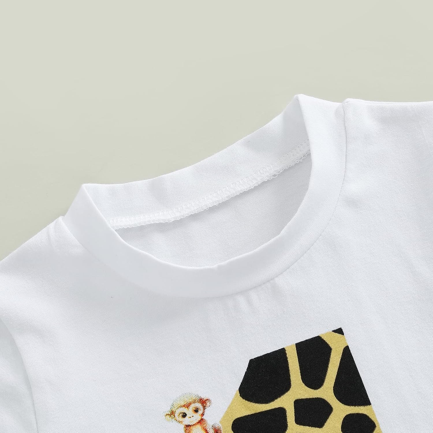 Infant Baby Boys Girls First Birthday Outfit 1st Birthday T-Shirt Wild One Safari Zoo Jungle Animals Shirt - Image 4