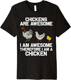 Cool Chicken For Men Women Hen Rooster Chicken Lover Farmer Premium T-Shirt