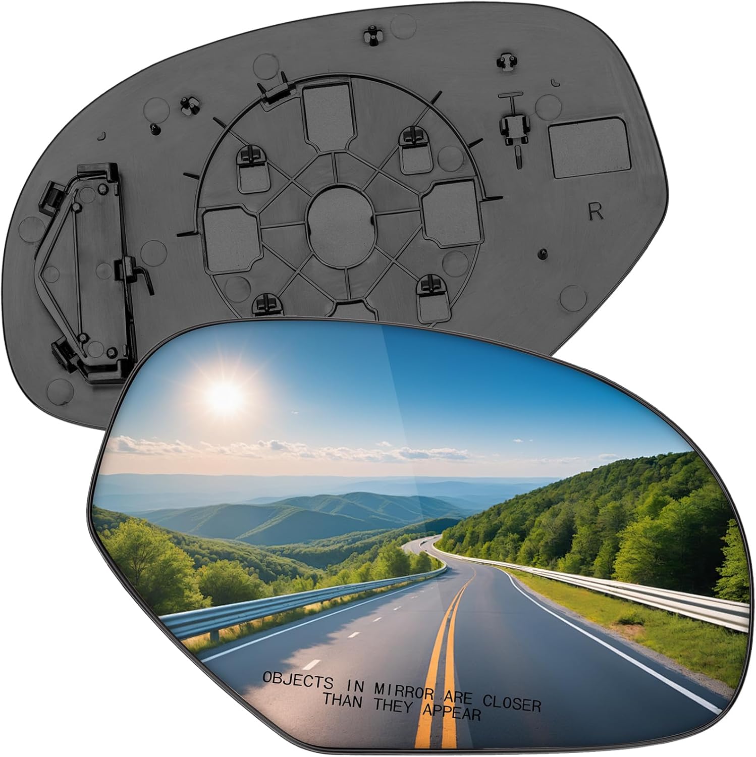 Driver Side Mirror for Chevrolet Chevy Silverado Suburban Tahoe Avalanche, for Cadillac Escalade, for GMC Sierra Yukon, 2007-2014 - Left Side Mirror Glass, Rear View Mirrors Glass No Function