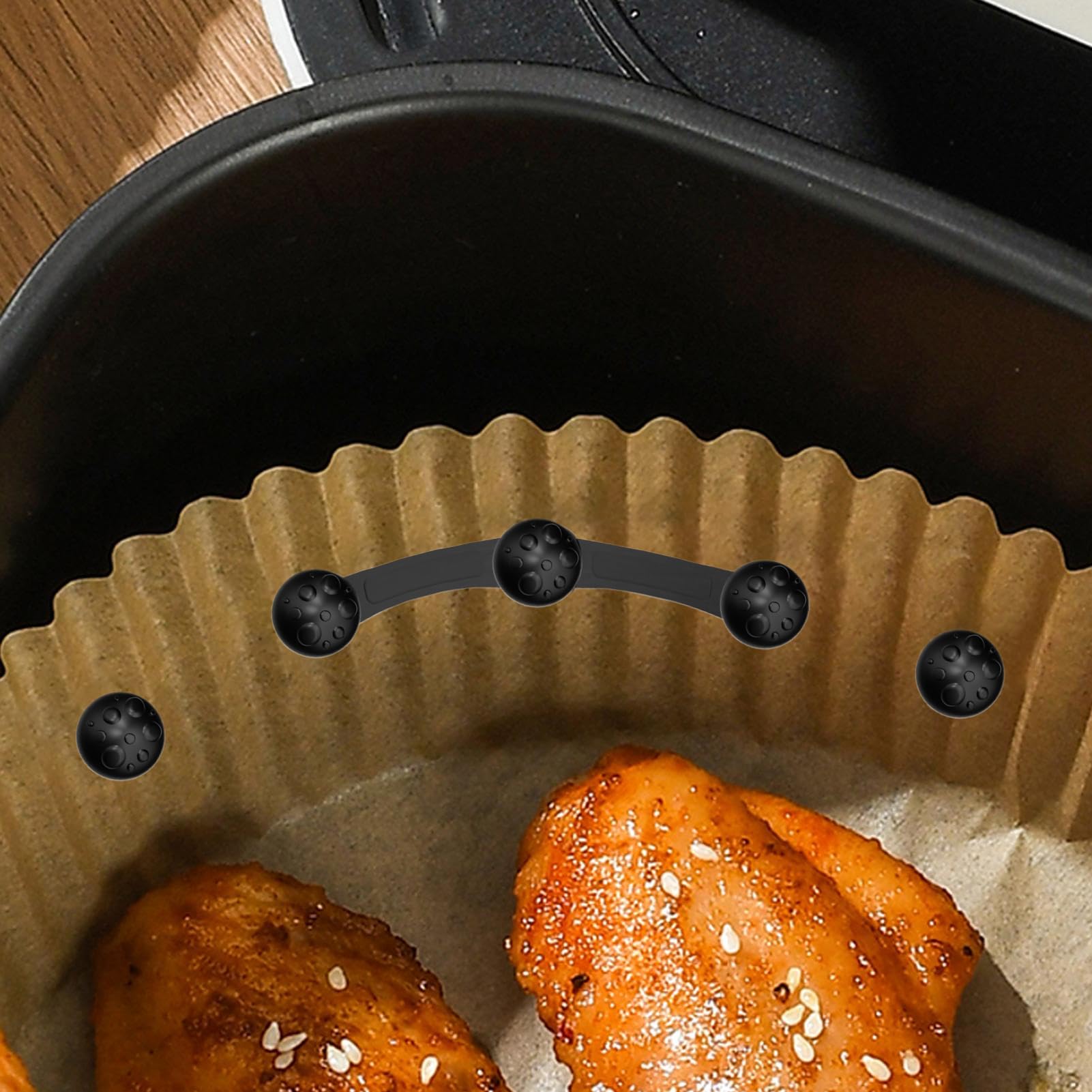 Imán De Silicón para Freidora De Aire | Accesorios Resistentes A Altas Temperaturas - Prevención Magnética De Quemaduras para Cocina Armario Recetario Pizarra Puerta Hogar