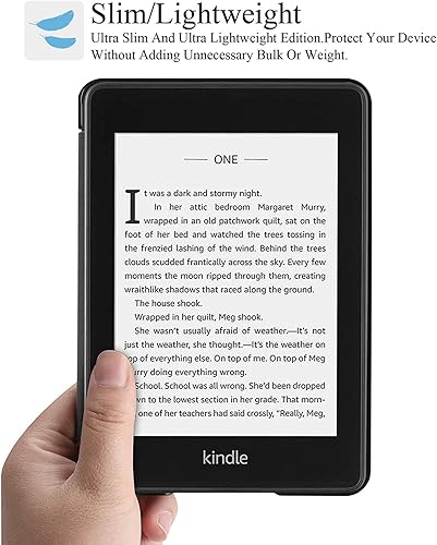 Miniatura 6 de Funda para Kindle Paperwhite 2018, delgada funda protectora de piel sintética con función de apagado y encendido automático para Kindle Paperwhite