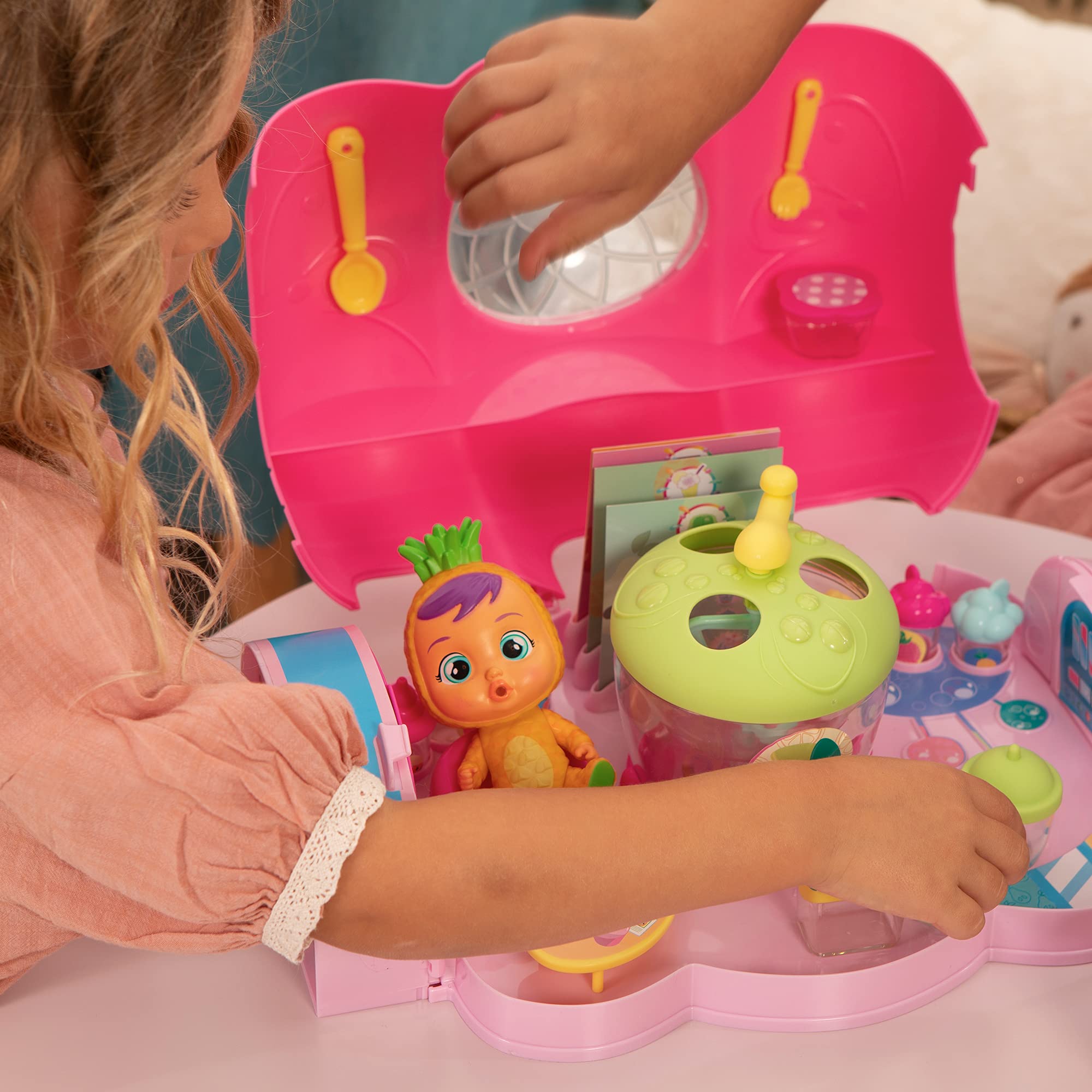 Cry Babies Magic Tears Tutti Frutti - Pia's Factory | 20+ Interactive Accessories, Exclusive Pia Doll Included
