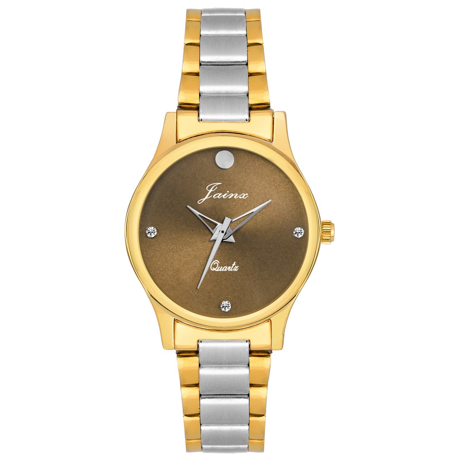 jainx Premium Brown Dial Golden Chain Analog Wrist Watch for Women - JW1203 (B07DPGXN6B) Amazon Price History, Amazon Price Tracker