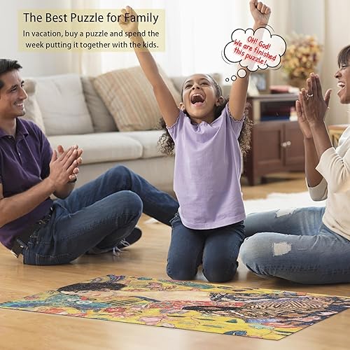 Miniatura 4 de Rompecabezas de 500 piezas para adultos de Gustav Klimt, pintura famosa de 500 piezas, rompecabezas desafiante perfecto para noches de juego (27 x