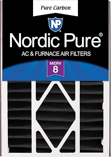 Nordic Pure 16 x 25 x 5 (15_58 x 24_18 x 4_78) Filtro de aire Air Bear Merv 8 de repuesto para reducción de olores de carbono puro, 1 paquete disponible en Yaxa El Salvador