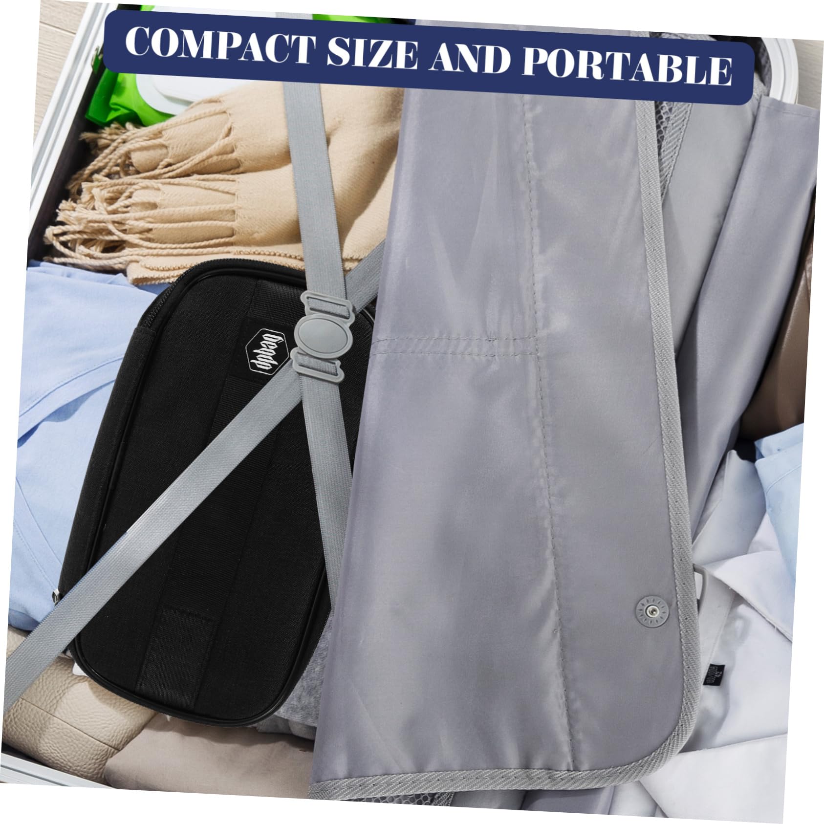 Beaupretty Trousse de Voyage à Fermeture Éclair de Maquillage avec Compartiments pour Articles de Toilette Pochette de Rangement Portable pour Cosmétiques