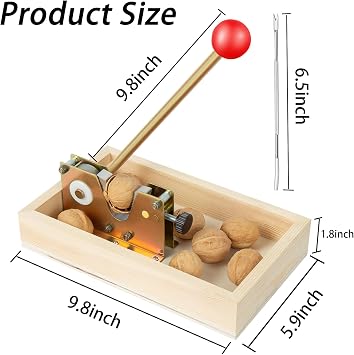 Nut Crackers for All Nuts, Heavy Duty Walnut Cracker Tool